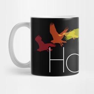 rainbow hawk Mug